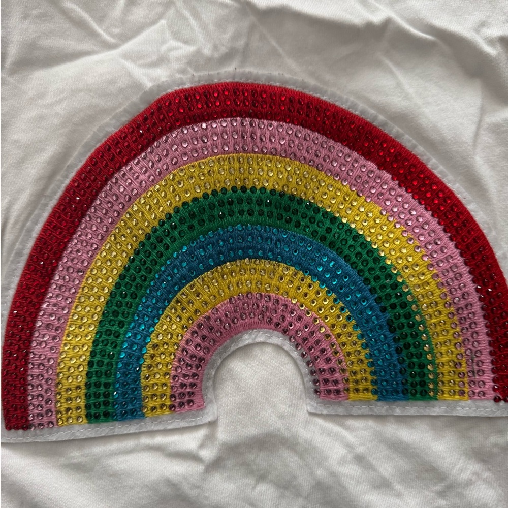 Colorful Rhinestone Rainbow Patch